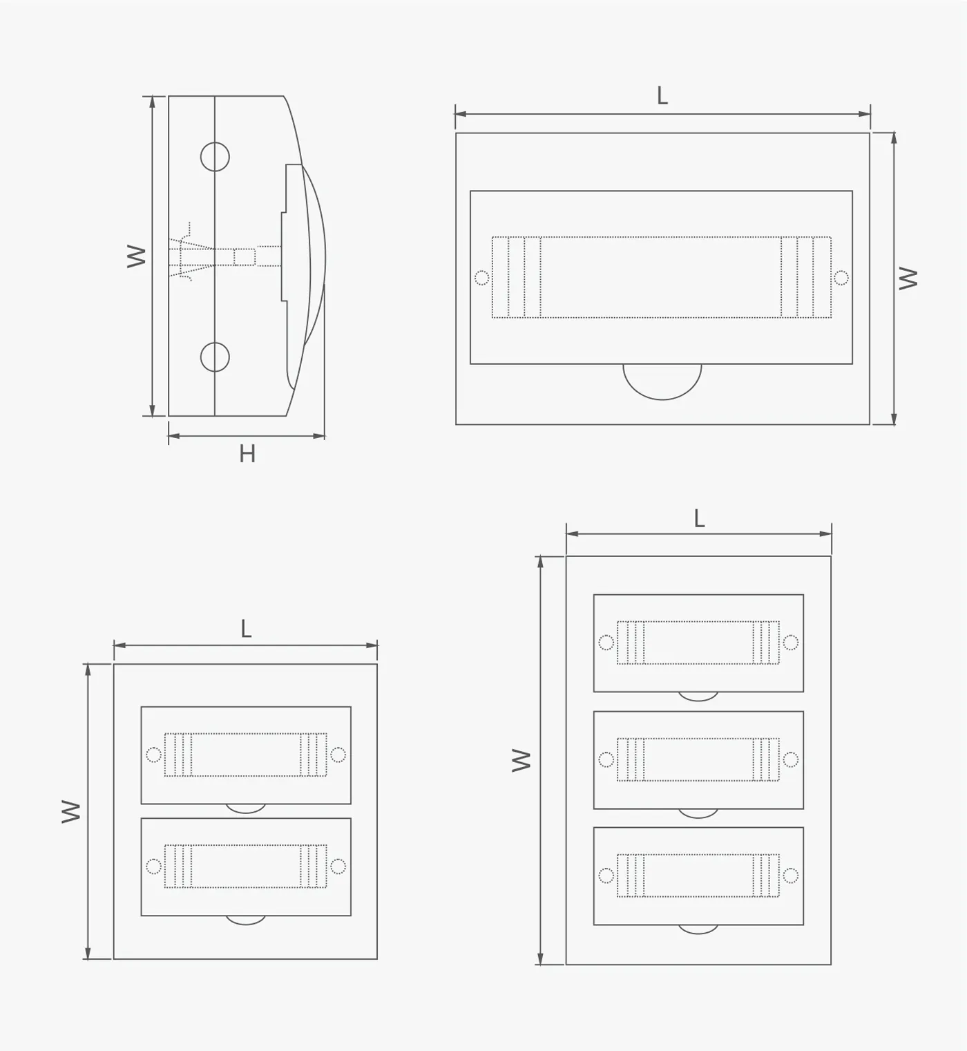 Габаритные и установочные размеры